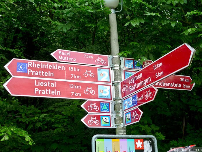Указатели швейцарских веломаршрутов Указатели швейцарских веломаршрутов