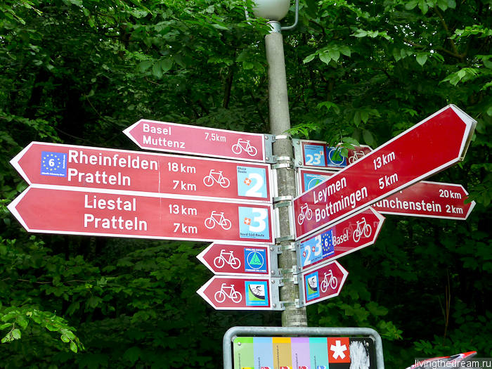 Указатели швейцарских веломаршрутов Указатели швейцарских веломаршрутов